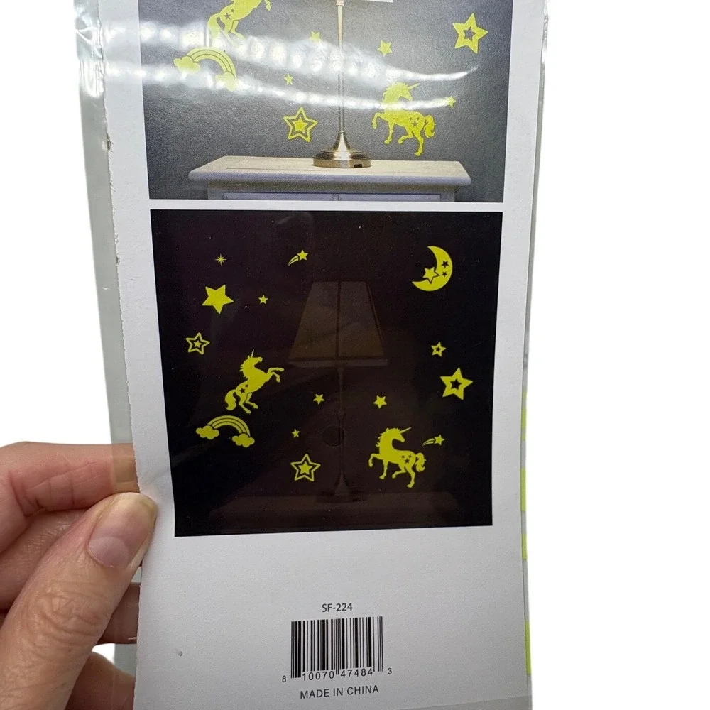 Angels Craft Glow in the Dark Stickers Moon and Stars SF-224 2‎ Pack Celestial